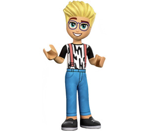 LEGO Olly with Black and White Top and Suspenders Minifigure