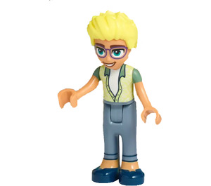 LEGO Olly med Grøn og Gul Jakke Minifigur