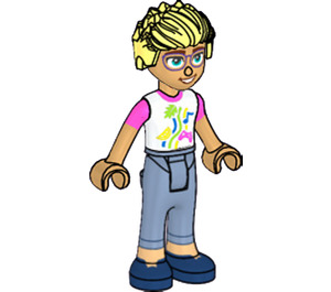 LEGO Olly with Pink and White Top Minifigure