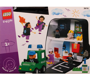 LEGO On the Move Police Station Set 3616 Packaging