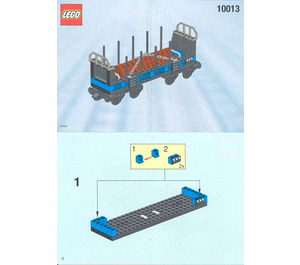 LEGO Open Freight Wagon Set 10013 Instructions