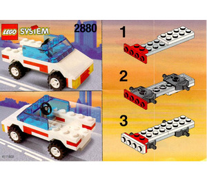LEGO Open-oben Jeep 2880 Instructions