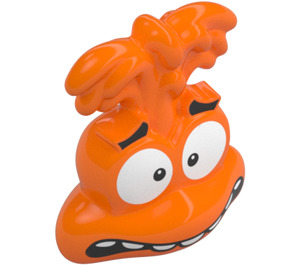 LEGO Orange Anxiety Head with Hair