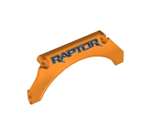 LEGO Orange Arch Panel 5 x 13 x 2 with 'RAPTOR' (42545 / 77613)