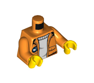 LEGO Orange Arktis Icebreaker Kapitän Minifigur Torso (973 / 76382)