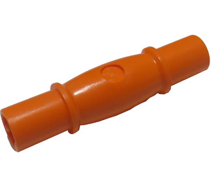 LEGO Oranje As Connector 4 Length met 2 Length Crowned Pulley