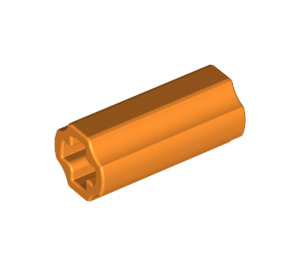 LEGO Oranje As Connector (Glad met  'x'-vormig gat) (59443)