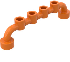 LEGO Orange Barre 1 x 6 avec tenons fermés (1764 / 6140)