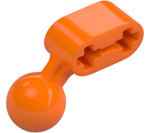 LEGO Orange Balken 2 mit Abgewinkelt Kugelgelenk (50923 / 59141)