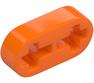 LEGO Oranje Balk 2 x 0.5 met As Gaten (41677 / 44862)