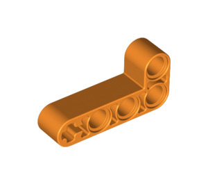 LEGO Oranje Balk 2 x 4 Krom 90 graden, 2 en 4 Gaten (32140 / 42137)