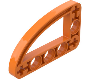 LEGO oranžová nosník 3 x 5 x 0.5 Ohnutý 90 stupně Čtvrtletí Ellipse (32250 / 65714)