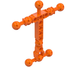 LEGO Orange Beam Torso 9 x 11 with Ball Joints (90623)