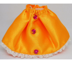 LEGO Orange Belville Skirt with Red Jewels