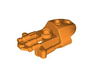 LEGO Orange Bionicle 3 x 5 x 2 Knee Shield (53543)