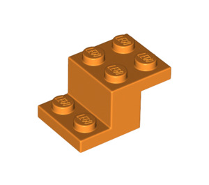 LEGO Orange Bracket 2 x 3 with Plate and Step with Bottom Stud Holder (73562)