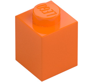 LEGO orange Klods 1 x 1 (3005 / 30071)