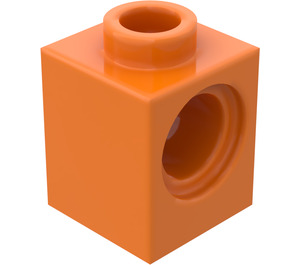 LEGO Orange Backstein 1 x 1 mit Loch (6541)
