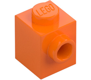 LEGO Orange Brick 1 x 1 with Stud on One Side (87087)