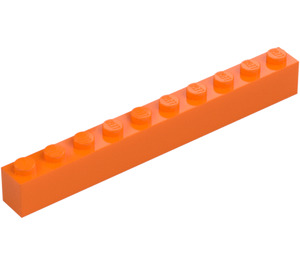 LEGO Orange Brick 1 x 10 (6111)