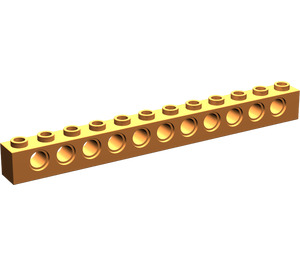 LEGO Orange Brique 1 x 12 avec des trous (3895)