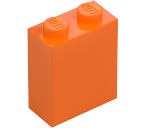 LEGO orange Klods 1 x 2 x 2 med inde i akselholderen (3245)