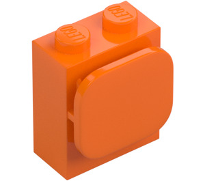 LEGO Orange Brick 1 x 2 x 2 with Paper / Photo Holder (37452)