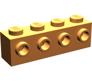LEGO Orange Brick 1 x 4 with 4 Studs on One Side (30414)