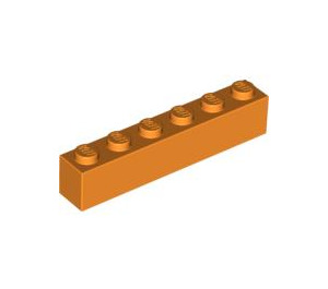 LEGO Orange Brique 1 x 6 (3009)