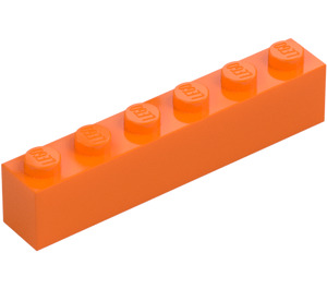 LEGO orange Klods 1 x 6 (3009 / 30611)