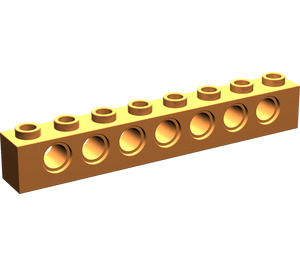 LEGO Orange Backstein 1 x 8 mit Löcher (3702)