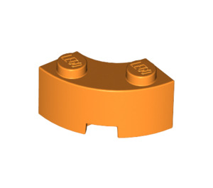 LEGO Oranje Steen 2 x 2 Ronde Hoek met Stud Notch en versterkte onderkant (85080)