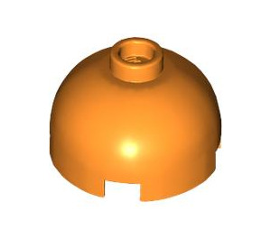 LEGO Orange Brique 2 x 2 Rond avec Dome Haut (Goujon creux, support d'essieu) (3262 / 30367)