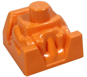 LEGO Oranje Steen 2 x 2 met Driver en Neck Stud (41850)