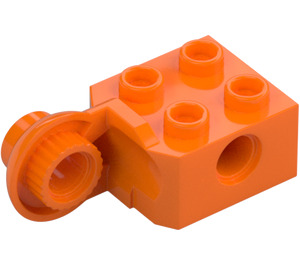 LEGO Naranja Ladrillo 2 x 2 con Agujero, Mitad Articulación de rotación Pelota Vertical (48171 / 48454)