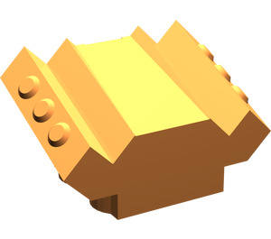 LEGO Orange Brick 2 x 2 with Sloped Motor Block Sides (30601)