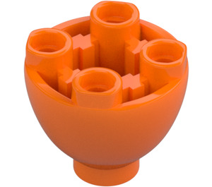 LEGO Oranje Steen 2 x 2 x 1.3 Rond Omgekeerd Dome (24947)