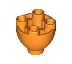 LEGO Orange Brique 2 x 2 x 1.3 Rond Inversé Dome (24947)
