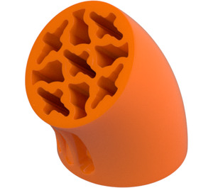 LEGO Orange Brick 3 x 3 Round Curved Tube with Holes (5057)