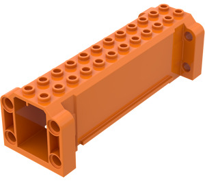 LEGO Orange Brick Hollow 4 x 12 x 3 with 8 Pegholes (52041)