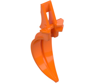 LEGO Orange Claw 2 x 7 x 2.5 with Hinge (76755 / 91347)