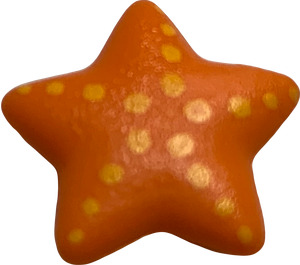 LEGO Naranja Clikits Pequeño Estrella con Estrella de mar Decoración (45463)