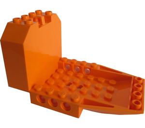 LEGO Arancione Cabina di pilotaggio Parte inferiore 6 x 10 x 5 (42600)