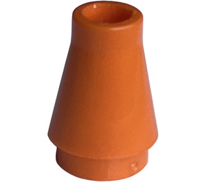 LEGO Orange Cone 1 x 1 without Top Groove (4589 / 6188)