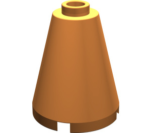 LEGO Orange Cone 2 x 2 x 2 (Safety Stud)
