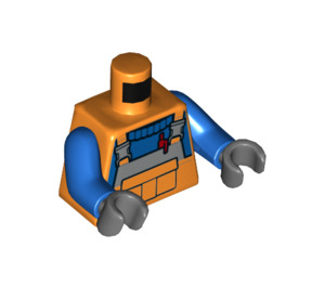 LEGO orange Bygningsarbejder Minifig Torso (973 / 76382)