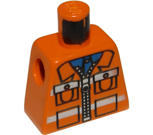 LEGO oranžová Stavební dělník Trup bez paží (973)