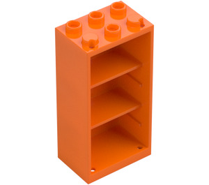 LEGO Orange Cupboard 2 x 3 x 5 with Shelves (2656)