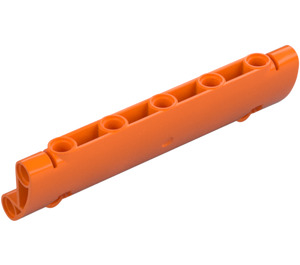 LEGO Orange Curved Panel 11 x 3 with 2 Pin Holes (62531)