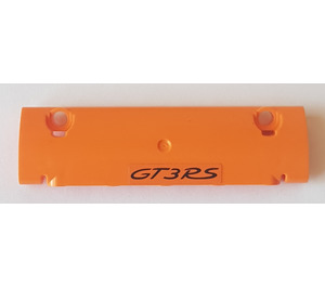 LEGO Orange Incurvé Panneau 11 x 3 avec 2 Épingle des trous avec GT3RS Autocollant (62531)